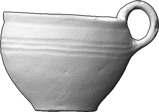 kleiner Henkeltopf (Tasse aus Keramik)