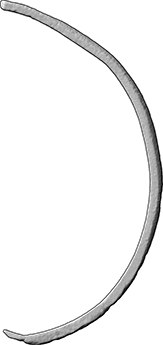Armspirale, Fragment (Ring-, Arm- und Beinschmuck, Armspirale aus Bronze)