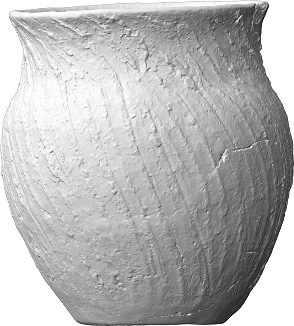 eiförmiger Topf (Vorratsgefäß aus Keramik)