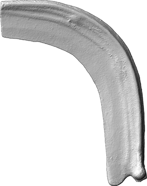 Knopfsichel, Fragment (Sichel, Knopfsichel aus Bronze)