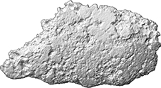 Gusskuchen, Fragment (Metallverhüttung/Gießereireste/Glasherstellung, Gußkuchen aus Kupfer)