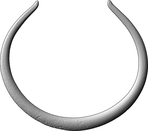 Kleiner Halsring (Ring-, Arm- und Beinschmuck, Halsring aus Bronze)
