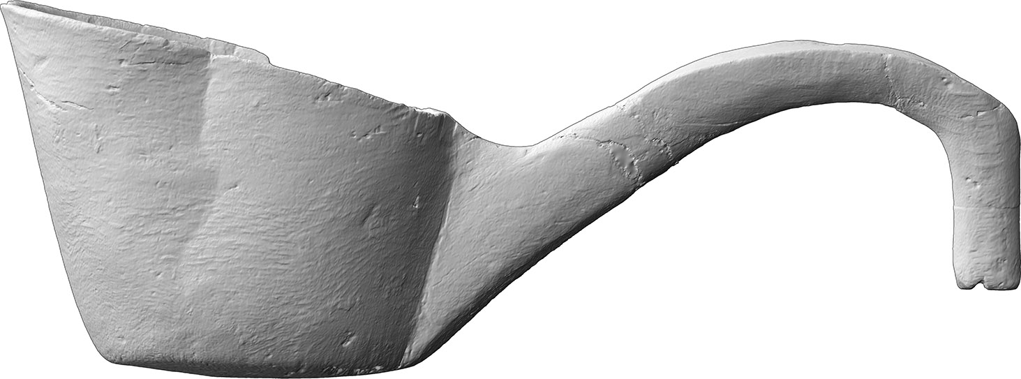 Schöpfkelle mit Tierkopf (700 - 750 n. Chr.)