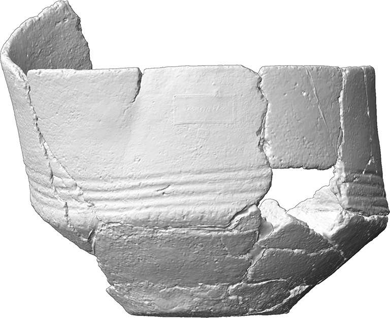 kleiner Doppelkonus, Fragment (Doppelkonus aus Keramik)