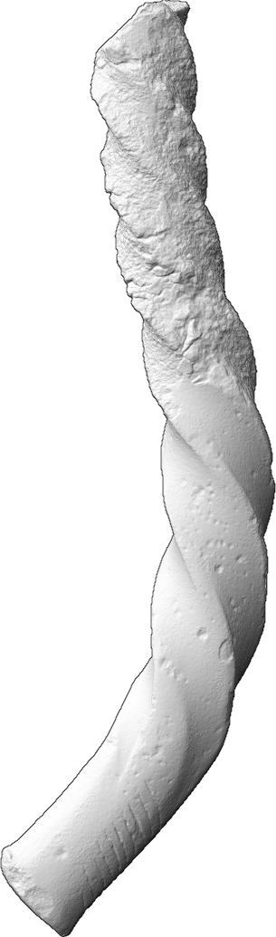 Tordierter Fußring, Fragment (Ring-, Arm- und Beinschmuck, Fußring aus Bronze)
