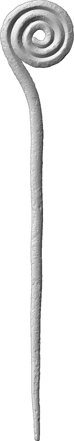 Spiralkopfnadel (Schmucknadel aus Bronze)
